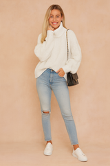 Natalia | Oversized turtleneck sweater 0