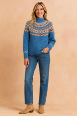 Natalia | Sweater with a decorative yoke 2
