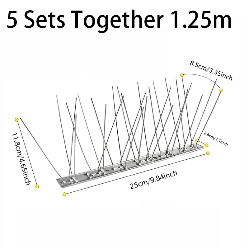 Outdoor stainless steel bird deterrent 0