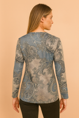 Paisley Print Pullover | A Fashionable Sweater for Colder Days 2