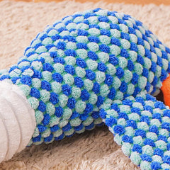 Plush dog chew toy with squeaking sound 2