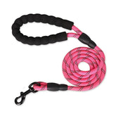 Reflective dog leash with padded handle 0