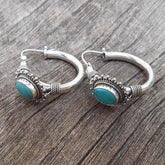 Retro Turquoise Earrings – Elegant Jewelry for Every Occasion, Metal Studs 0