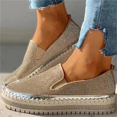 Rhinestone Slip-On Sneakers for Women – Casual & Glamorous Style 0