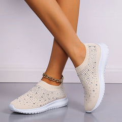 Rhinestone Slip-On Sneakers for Women – Chic & Comfortable Casual Footwear 3