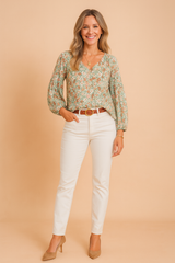 Sabina | Romantic blouse with small flowers 2