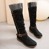 Side Zip Knee High Boots for Women – Stylish & Comfortable Design 0