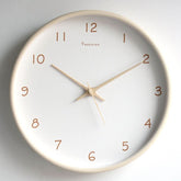 Silent Solid Wood Analog Wall Clock 0