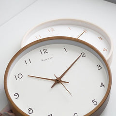 Silent Solid Wood Analog Wall Clock 2