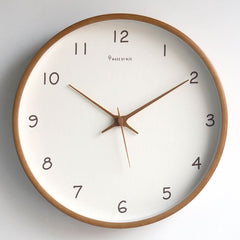 Silent Solid Wood Analog Wall Clock 3