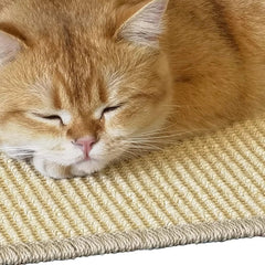 Sisal scratching board mat for furniture and play for cats 0