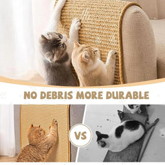 Sisal scratching board mat for furniture and play for cats 3