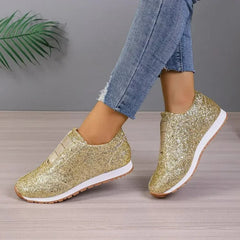 Slip-On Sneakers for Women – Glitter Style & Comfortable Design 1