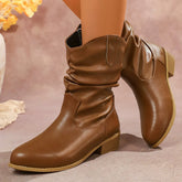Slouch Mid-Calf Boots for Women – Chic & Comfortable Style 0