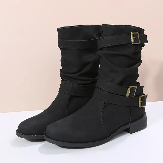 Slouch Mid-Calf Boots for Women – Effortlessly Chic & Comfortable 0
