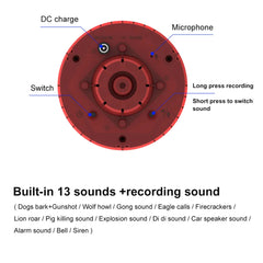 Solar-powered bird deterrent with flashing light 2