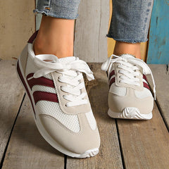 Striped Sneakers for Women – Cushioned Sole, Everyday Wear Design 0