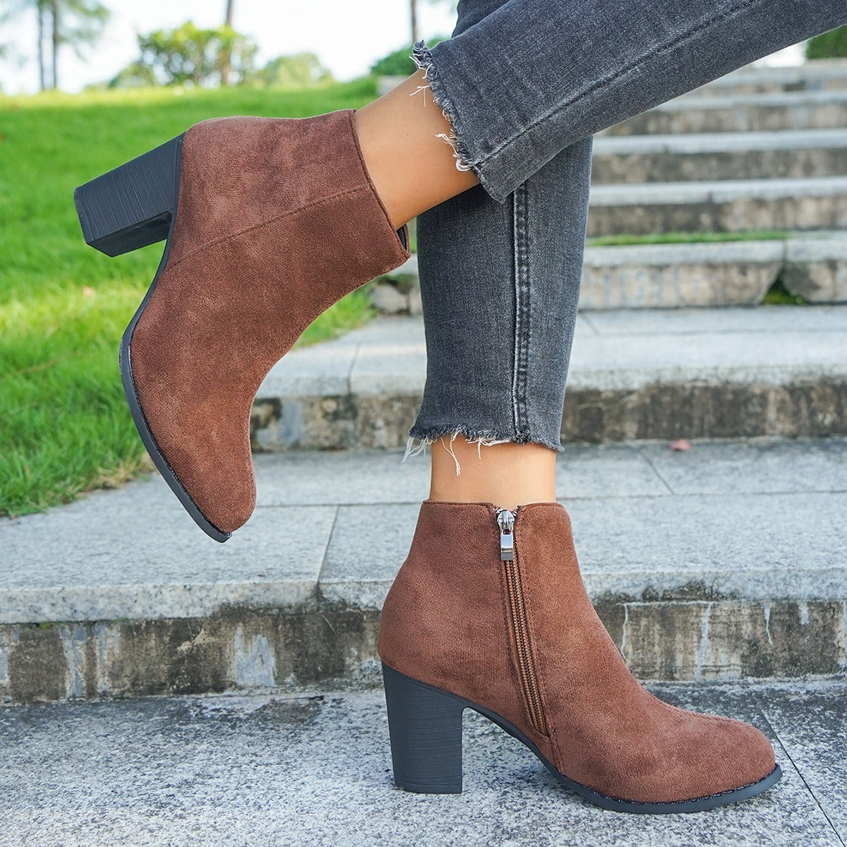 Suede Ankle Boots for Women – Chic & Comfortable 0