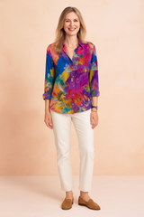Tessa | Artistic Blouse with a Bold Pattern 3