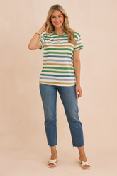 Tessa | Multicolored Striped T-shirt 0