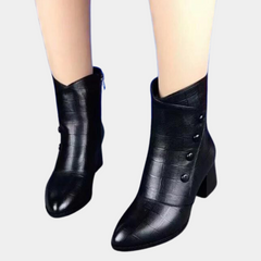 Textured Ankle Boots for Women – Stylish & Comfortable Block Heel 2