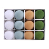 Velvet Ornaments | Flocked Christmas Balls for Elegant Decoration 0