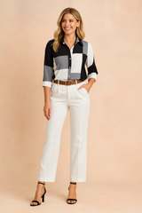 Vero | Elegant blouse with a collar and long sleeves 1