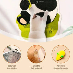 Wall-mounted cat scratching post 3