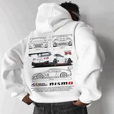 Warm, Printed Hoodie for Men | Plus Size 0