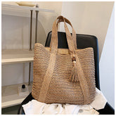 Women's Casual Straw Summer Bag Versatile Lightweight Design 0