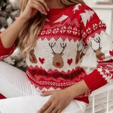 Women's Festive Knitted Christmas Sweater Cozy Soft Fabric 0
