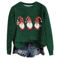 Women's Festive Long Sleeve Sweater Cozy Knit 3