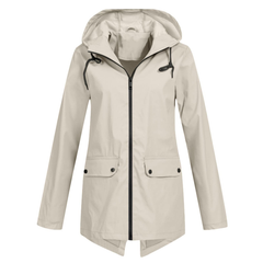 Women's Hooded Rain Jacket | Waterproof 0