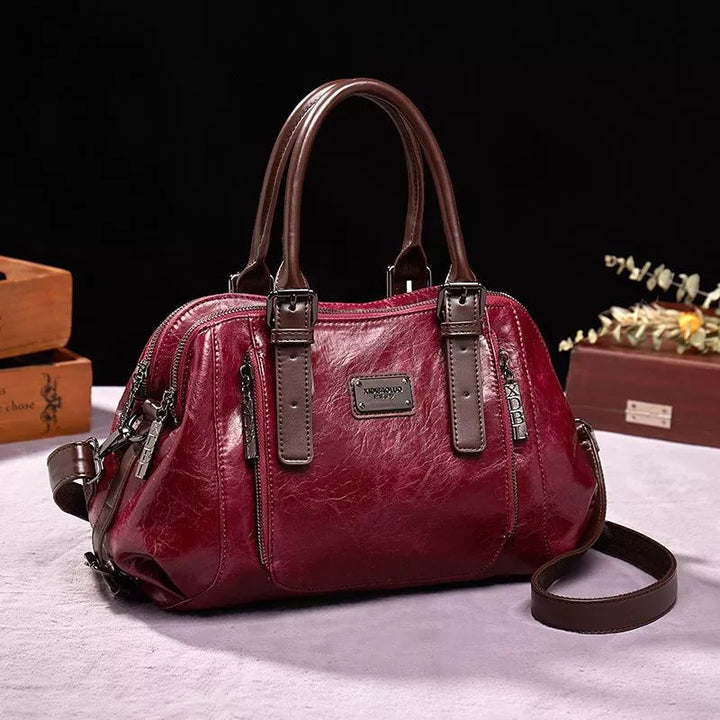 Women's Vintage Handbag Timeless Elegance Leather 0