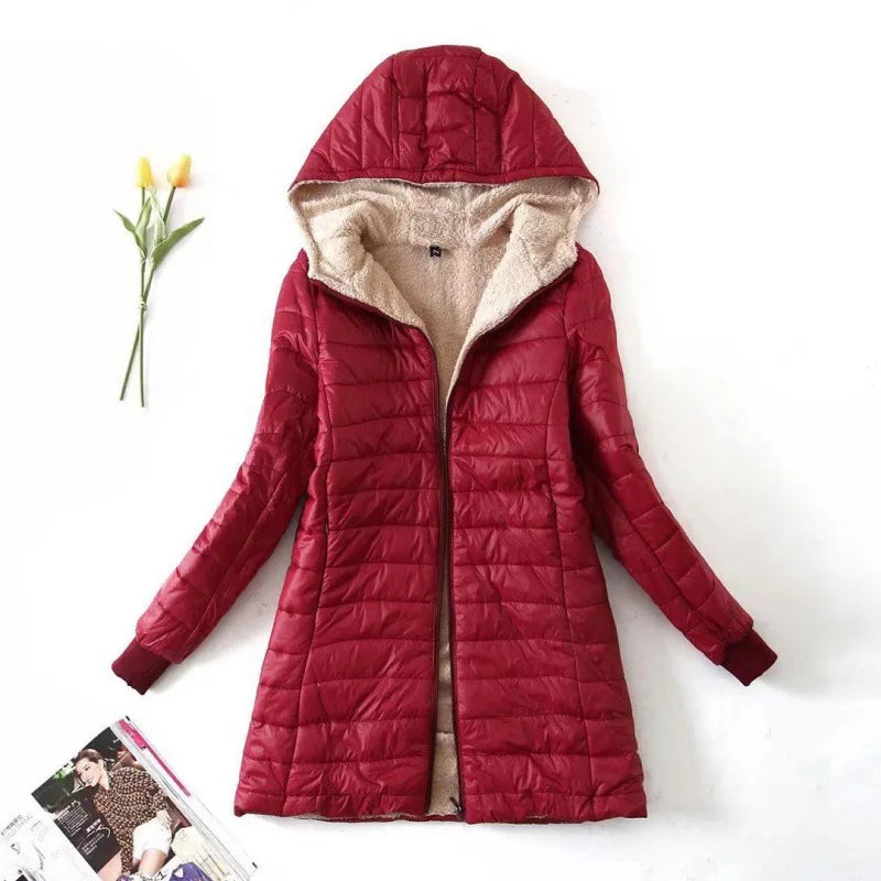 Women's Winter Fleece Jacket | With Hood 0