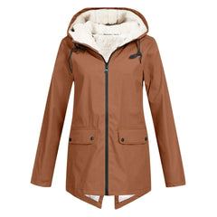 Women's Winter Waterproof Trench Coat | Hooded 0