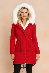 Women's winter jacket, insulated parka with hood 3