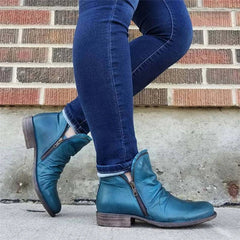 Zip-Up Ankle Boots for Women – Stylish & Comfortable 3