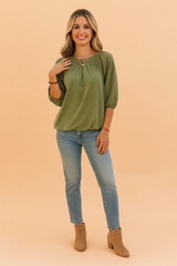 Zoe | Stylish blouse with gathered neckline 2