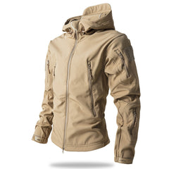 Veste d'hiver tactique imperméable pour homme avec capuche extérieure