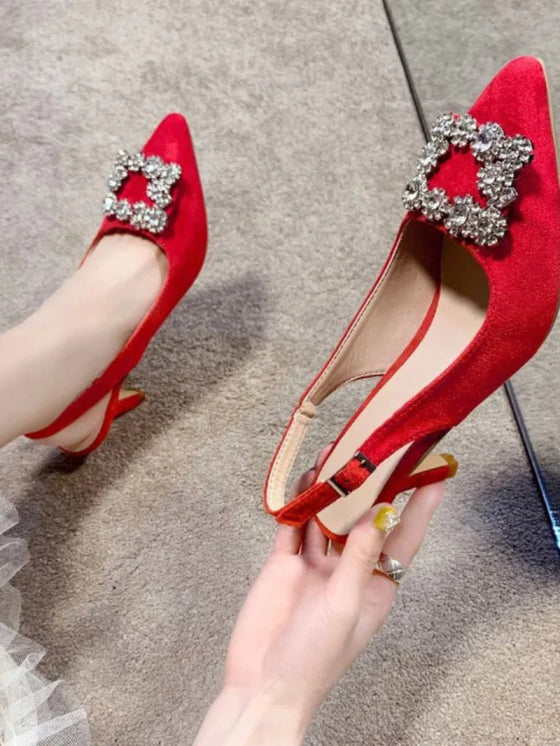 Escarpins Élégance Pointue – Talons Hauts à Bout Pointu