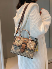 Women's Printed Square Bag - Vintage Elegance and Practicality 2