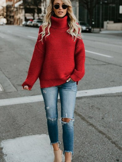 Pull Turtleneck Oversize Confort et Élégance pour Femmes