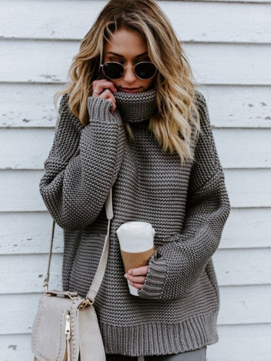 Pull Turtleneck Oversize Confort et Élégance pour Femmes