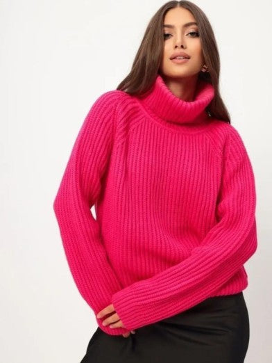 Tunique Tricotée Turtleneck, Confort Stylé pour la Saison Froide