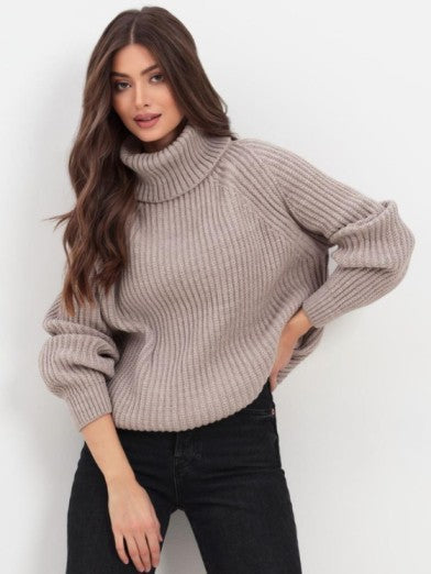 Tunique Tricotée Turtleneck, Confort Stylé pour la Saison Froide