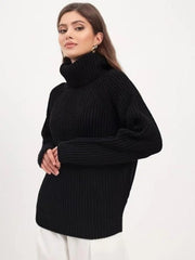 Tunique Tricotée Turtleneck, Confort Stylé pour la Saison Froide