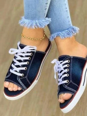 Sandales Denim Femme,  Tendance et Confort