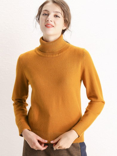 Pull Turtleneck avec Tricot Basique – Chaleur et Style Assurés