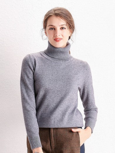 Pull Turtleneck avec Tricot Basique – Chaleur et Style Assurés